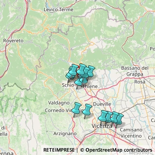 Mappa Via Martiri della Libertà, 36014 Santorso VI, Italia (12.215)