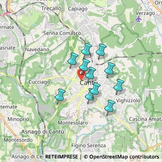 Mappa Via Alessandro Manzoni, 22063 Cantù CO, Italia (1.27091)