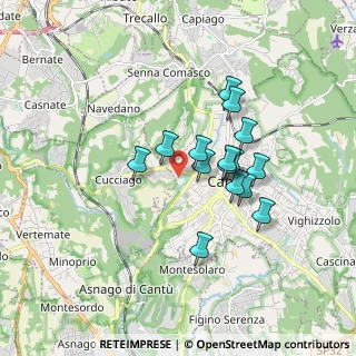 Mappa Via Seveso, 22063 Cantù CO, Italia (1.36)
