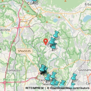 Mappa Via Seveso, 22063 Cantù CO, Italia (5.9335)