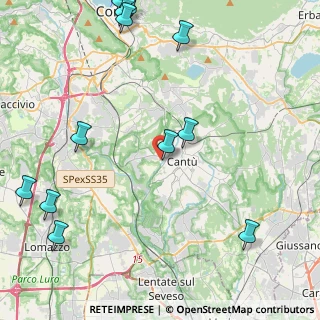Mappa Via Seveso, 22063 Cantù CO, Italia (5.88833)