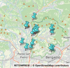 Mappa Via Nicolò Tommaseo, 24011 Almè BG, Italia (2.804)