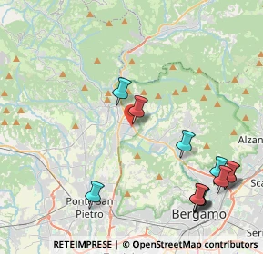 Mappa Via Nicolò Tommaseo, 24011 Almè BG, Italia (5.08667)