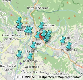 Mappa Via Nicolò Tommaseo, 24011 Almé BG, Italia (1.45)