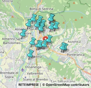 Mappa Via Nicolò Tommaseo, 24011 Almè BG, Italia (1.3655)