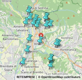 Mappa Via Nicolò Tommaseo, 24011 Almé BG, Italia (1.7735)