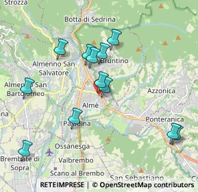 Mappa Via Nicolò Tommaseo, 24011 Almè BG, Italia (1.93167)