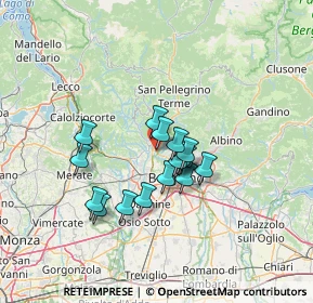 Mappa Via Nicolò Tommaseo, 24011 Almé BG, Italia (10.065)