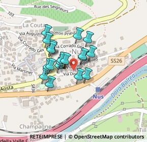 Mappa Via Risorgimento, 11020 Nus AO, Italia (0.152)