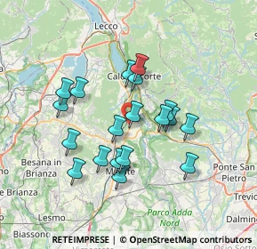 Mappa Via Guglielmo Marconi, 23881 Airuno LC, Italia (6.10316)