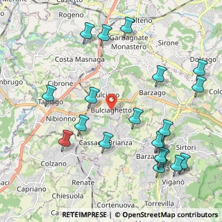 Mappa Via Sant'Agostino, 23892 Bulciago LC, Italia (2.5025)