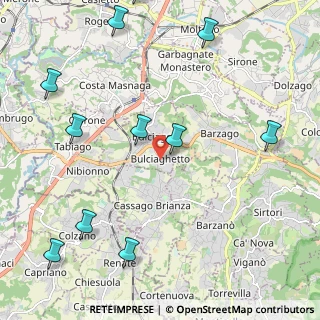 Mappa Via Sant'Agostino, 23892 Bulciago LC, Italia (2.80364)