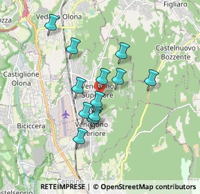 Mappa Via Carlo Alberto dalla Chiesa, 21040 Venegono Superiore VA, Italia (1.39083)