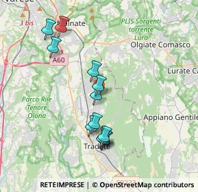 Mappa Via Carlo Alberto dalla Chiesa, 21040 Venegono Superiore VA, Italia (3.48417)