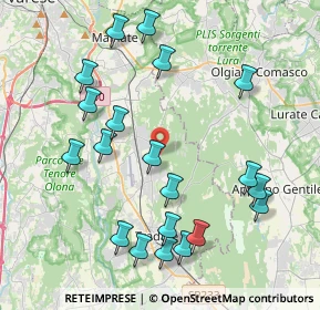 Mappa Via Carlo Alberto dalla Chiesa, 21040 Venegono Superiore VA, Italia (4.43)