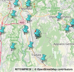 Mappa Via Carlo Alberto dalla Chiesa, 21040 Venegono Superiore VA, Italia (5.056)