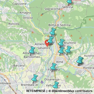 Mappa Via Alessandro Volta, 24031 Almenno San Salvatore BG, Italia (2.35417)