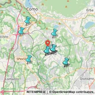 Mappa Via Selvaregina, 22063 Cantù CO, Italia (3.09)