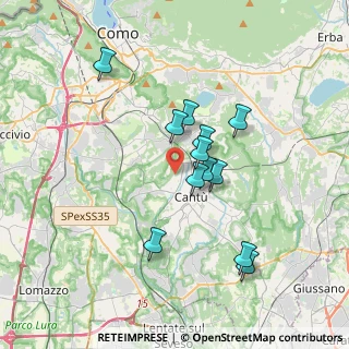 Mappa Via Selvaregina, 22063 Cantù CO, Italia (3.03667)