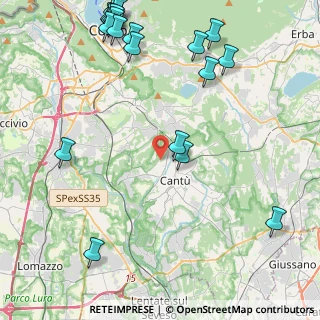 Mappa Via Selvaregina, 22063 Cantù CO, Italia (5.9835)