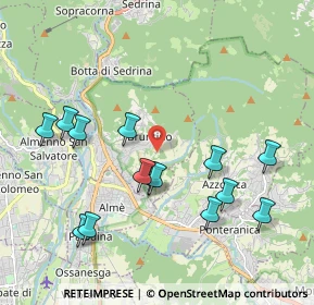 Mappa Via Coriola, 24018 Villa d'Almè BG, Italia (2.08)