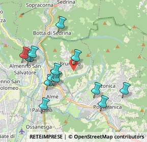 Mappa Via Coriola, 24018 Villa d'Almè BG, Italia (1.97846)