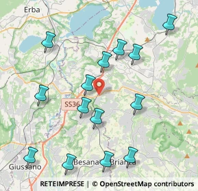 Mappa Via Alla Miniera, 23892 Bulciago LC, Italia (4.40071)