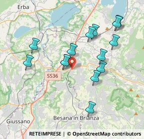 Mappa Via Alla Miniera, 23892 Cassago Brianza LC, Italia (3.645)