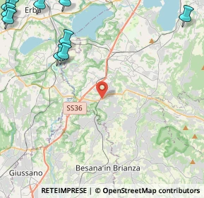 Mappa Via Alla Miniera, 23892 Bulciago LC, Italia (7.39909)