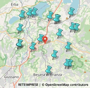 Mappa Via Alla Miniera, 23892 Cassago Brianza LC, Italia (4.3965)
