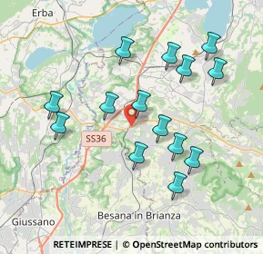 Mappa Via Alla Miniera, 23892 Bulciago LC, Italia (3.63571)