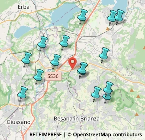 Mappa Via Alla Miniera, 23892 Bulciago LC, Italia (4.07667)
