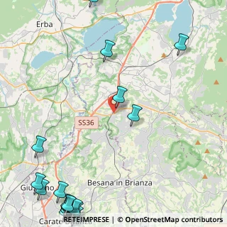 Mappa Via Alla Miniera, 23892 Bulciago LC, Italia (7.472)