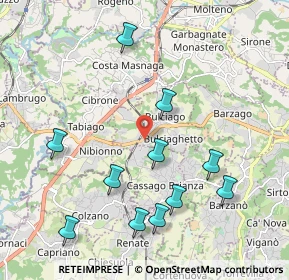 Mappa Via Alla Miniera, 23892 Cassago Brianza LC, Italia (2.17273)