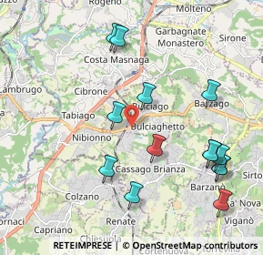 Mappa Via Alla Miniera, 23892 Bulciago LC, Italia (2.19857)