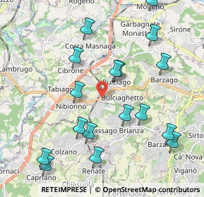 Mappa Via Alla Miniera, 23892 Cassago Brianza LC, Italia (2.25059)