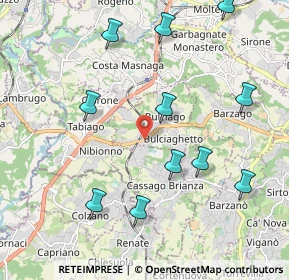 Mappa Via Alla Miniera, 23892 Bulciago LC, Italia (2.25273)
