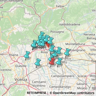 Mappa Sacro Cuore, 36060 Romano D'ezzelino VI, Italia (9.46333)