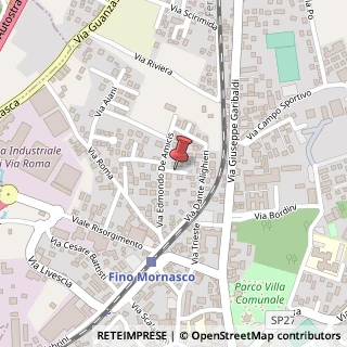 Mappa Via Edmondo De Amicis, 15, 22073 Fino Mornasco, Como (Lombardia)
