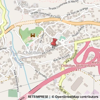 Mappa Via e. chanoux 169, 11024 Châtillon, Aosta (Valle d'Aosta)