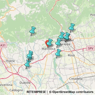 Mappa Via Cansignorio della Scala, 36063 Marostica VI, Italia (6.54636)