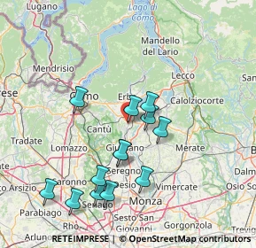 Mappa Via Don Carlo Gnocchi, 22040 Lurago D'erba CO, Italia (14.26846)