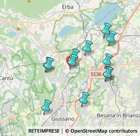 Mappa Via Don Carlo Gnocchi, 22040 Lurago D'erba CO, Italia (3.3875)