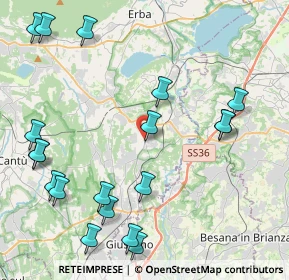 Mappa Via Don Carlo Gnocchi, 22040 Lurago D'erba CO, Italia (5.24211)