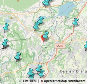 Mappa Via Don Carlo Gnocchi, 22040 Lurago D'erba CO, Italia (6.018)