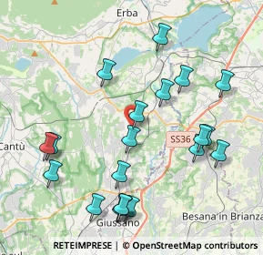 Mappa Via Don Carlo Gnocchi, 22040 Lurago D'erba CO, Italia (4.3805)