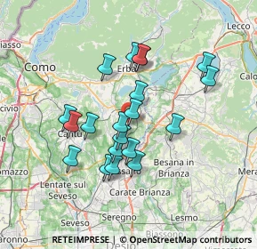 Mappa Via Don Carlo Gnocchi, 22040 Lurago D'erba CO, Italia (6.03)