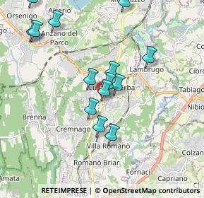 Mappa Via Don Carlo Gnocchi, 22040 Lurago D'erba CO, Italia (1.84929)