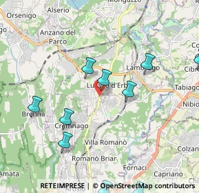 Mappa Via Don Carlo Gnocchi, 22040 Lurago D'erba CO, Italia (2.52364)