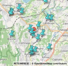 Mappa Via Don Carlo Gnocchi, 22040 Lurago D'erba CO, Italia (2.14)